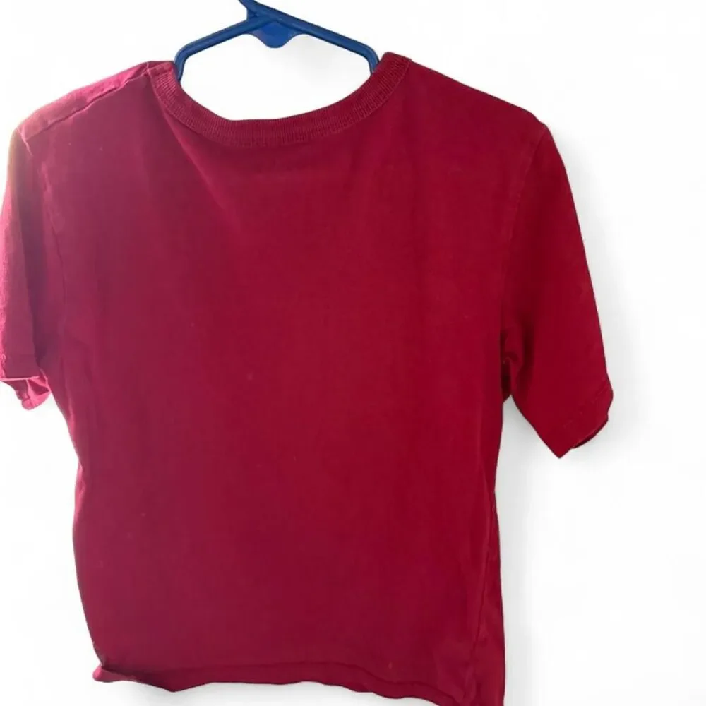 The-children-s-place Red and Burgundy T-shirt